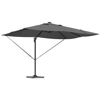 Sonnenschirm Sand 352 x 251 x 265 cm Polyester und Aluminium