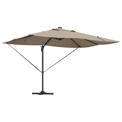 Sonnenschirm Sand 352 x 251 x 265 cm Polyester und Aluminium