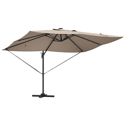 Sonnenschirm Sand 352 x 251 x 265 cm Polyester und Aluminium