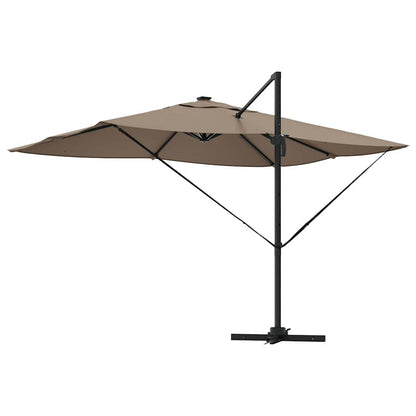 Sonnenschirm Sand 352 x 251 x 265 cm Polyester und Aluminium