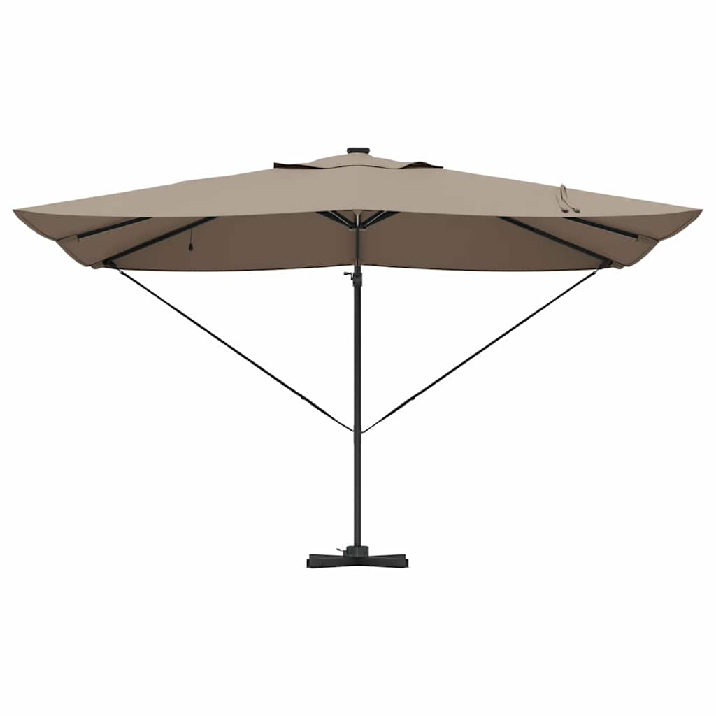 Sonnenschirm Sand 352 x 251 x 265 cm Polyester und Aluminium