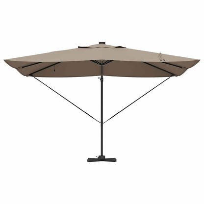 Sonnenschirm Sand 352 x 251 x 265 cm Polyester und Aluminium