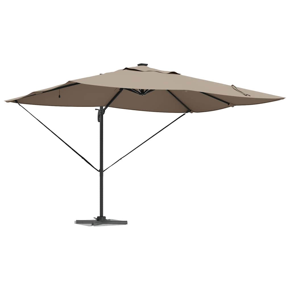 Sonnenschirm Sand 352 x 251 x 265 cm Polyester und Aluminium