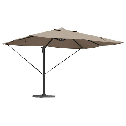 Sonnenschirm Sand 352 x 251 x 265 cm Polyester und Aluminium