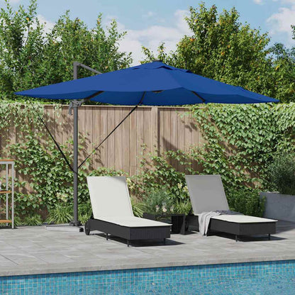 Sonnenschirm Sand 352 x 251 x 265 cm Polyester und Aluminium