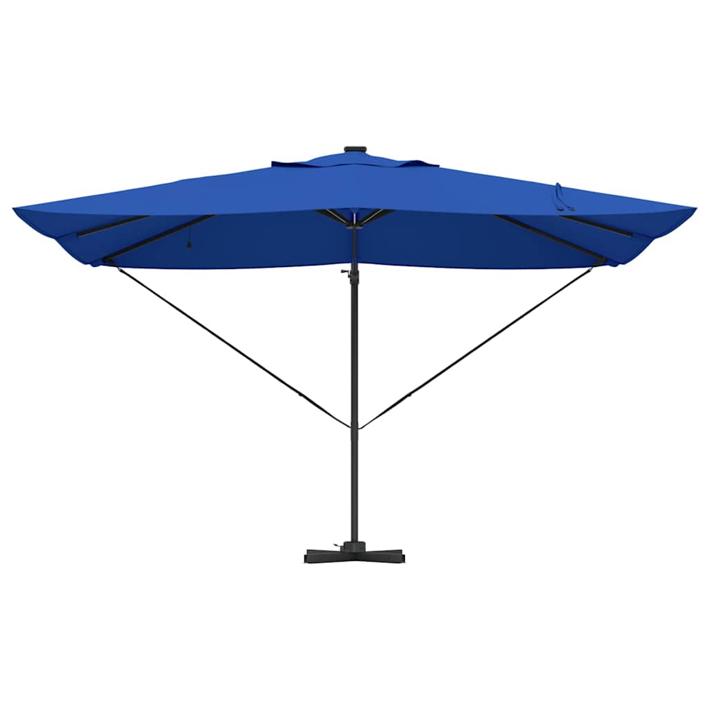 Sonnenschirm Sand 352 x 251 x 265 cm Polyester und Aluminium