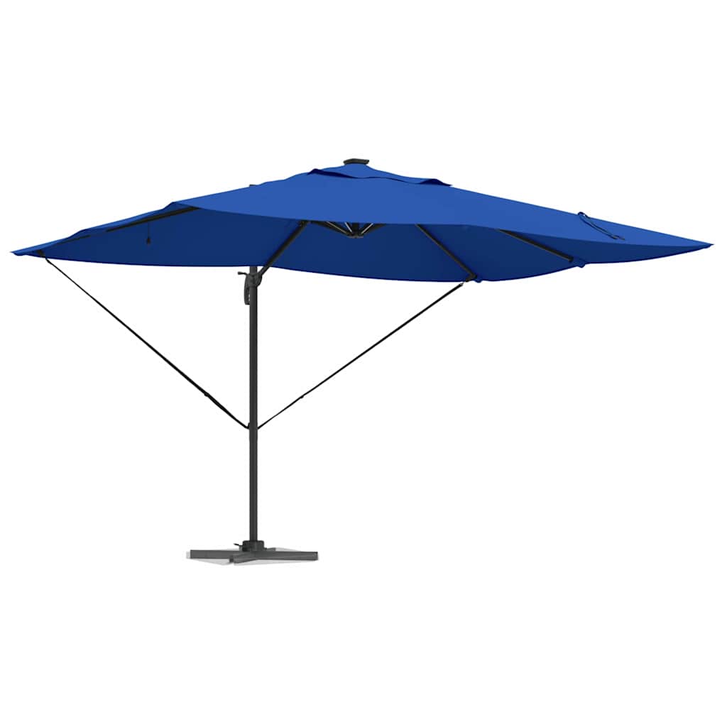 Sonnenschirm Sand 352 x 251 x 265 cm Polyester und Aluminium