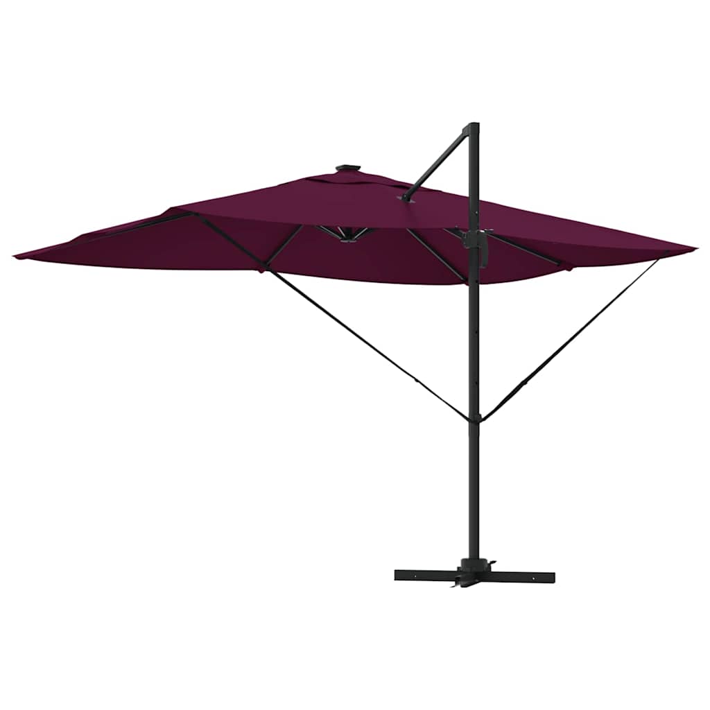 Sonnenschirm Sand 352 x 251 x 265 cm Polyester und Aluminium