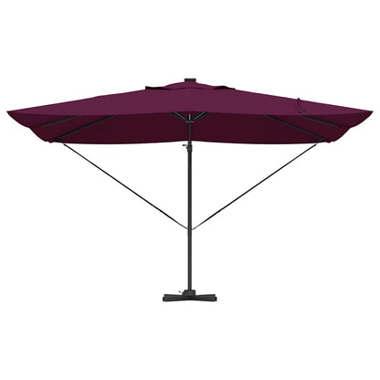 Sonnenschirm Sand 352 x 251 x 265 cm Polyester und Aluminium