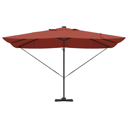 Sonnenschirm Sand 352 x 251 x 265 cm Polyester und Aluminium