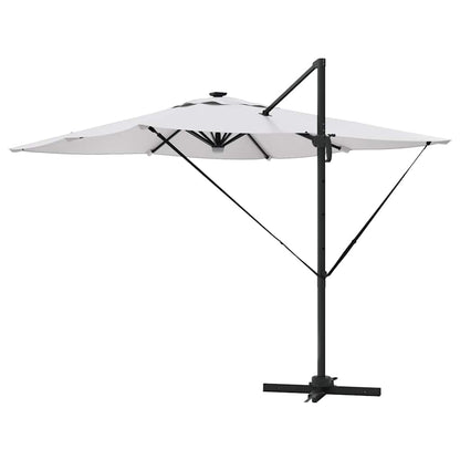 Roma Parasol Beige 286 x 284 x 270 cm Aluminium und Polyester