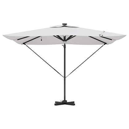 Roma Parasol Beige 286 x 284 x 270 cm Aluminium und Polyester