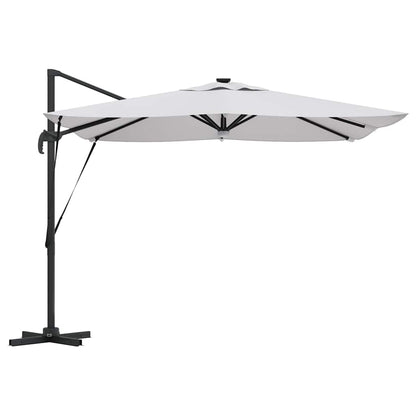 Roma Parasol Beige 286 x 284 x 270 cm Aluminium und Polyester