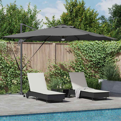Roma Parasol Beige 286 x 284 x 270 cm Aluminium und Polyester