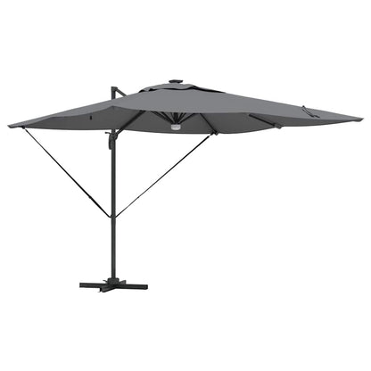 Roma Parasol Beige 286 x 284 x 270 cm Aluminium und Polyester
