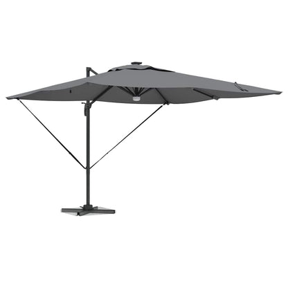 Roma Parasol Beige 286 x 284 x 270 cm Aluminium und Polyester