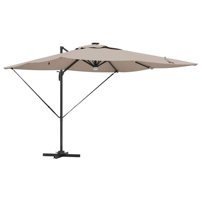 Roma Parasol Beige 286 x 284 x 270 cm Aluminium und Polyester