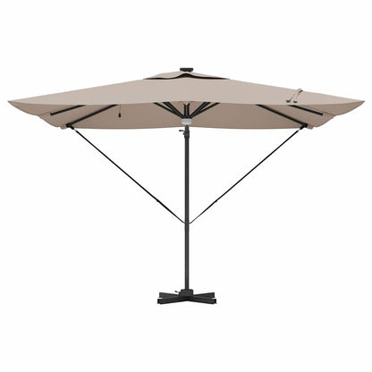 Roma Parasol Beige 286 x 284 x 270 cm Aluminium und Polyester