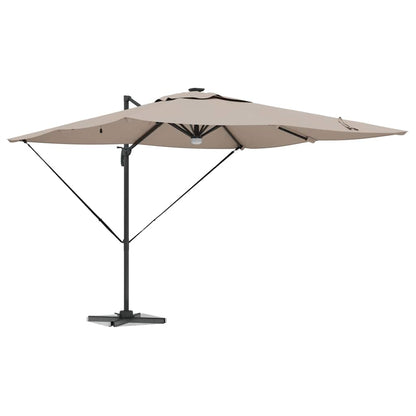 Roma Parasol Beige 286 x 284 x 270 cm Aluminium und Polyester