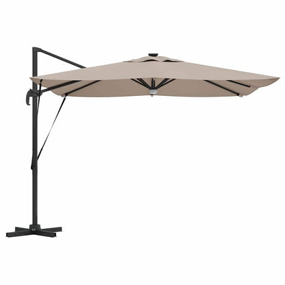 Roma Parasol Beige 286 x 284 x 270 cm Aluminium und Polyester