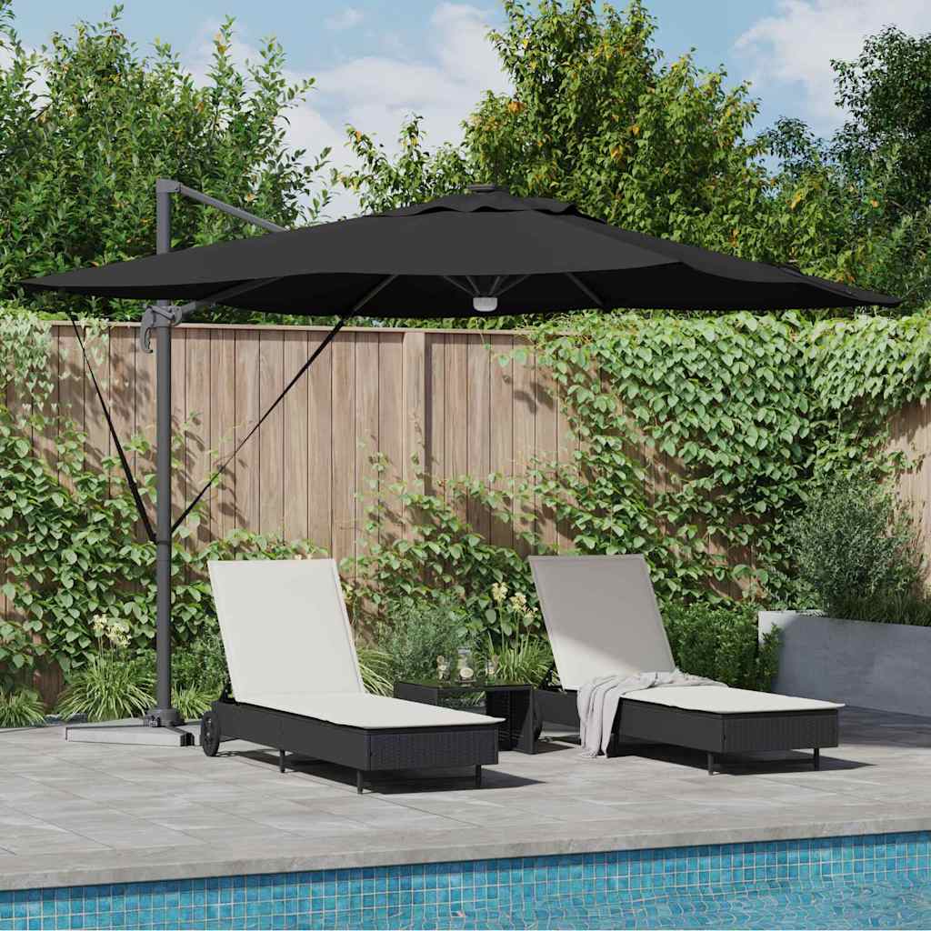 Roma Parasol Beige 286 x 284 x 270 cm Aluminium und Polyester