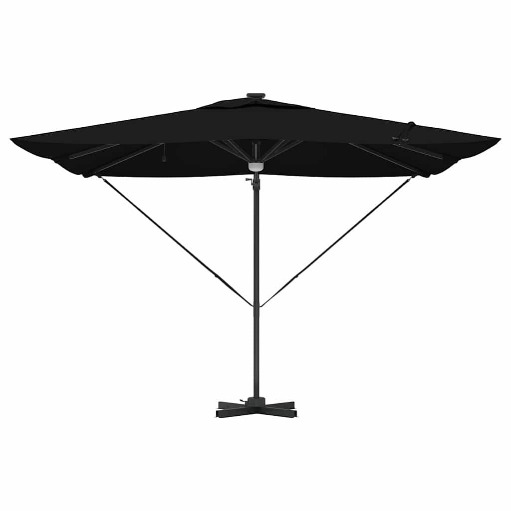 Roma Parasol Beige 286 x 284 x 270 cm Aluminium und Polyester