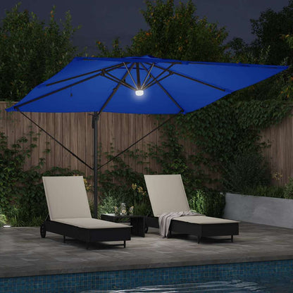 Roma Parasol Beige 286 x 284 x 270 cm Aluminium und Polyester