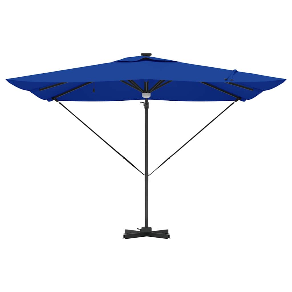 Roma Parasol Beige 286 x 284 x 270 cm Aluminium und Polyester