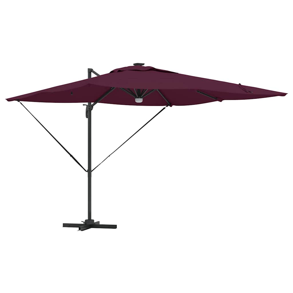 Roma Parasol Beige 286 x 284 x 270 cm Aluminium und Polyester