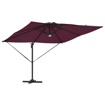 Roma Parasol Beige 286 x 284 x 270 cm Aluminium und Polyester