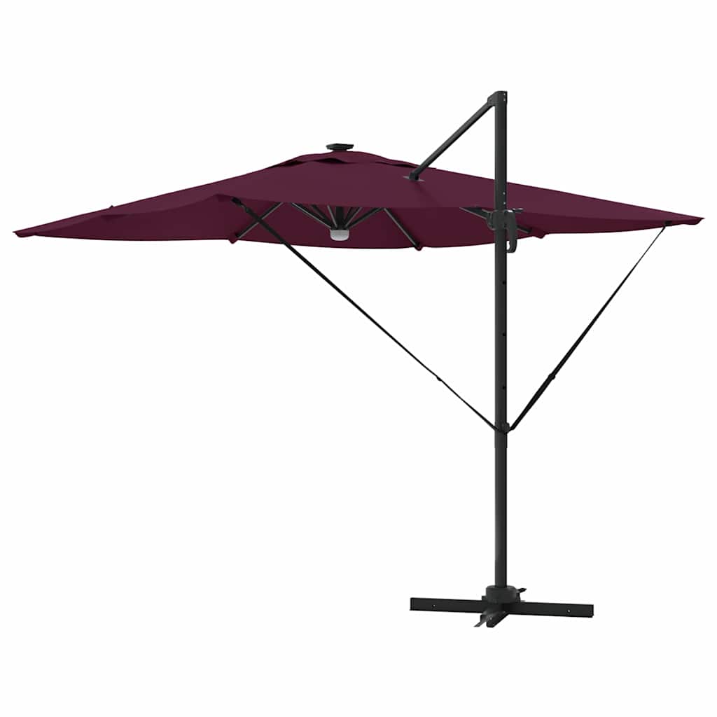 Roma Parasol Beige 286 x 284 x 270 cm Aluminium und Polyester