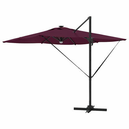 Roma Parasol Beige 286 x 284 x 270 cm Aluminium und Polyester