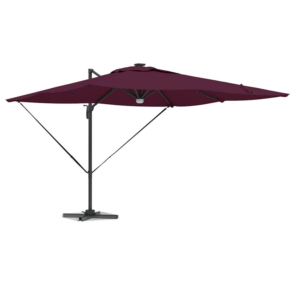 Roma Parasol Beige 286 x 284 x 270 cm Aluminium und Polyester