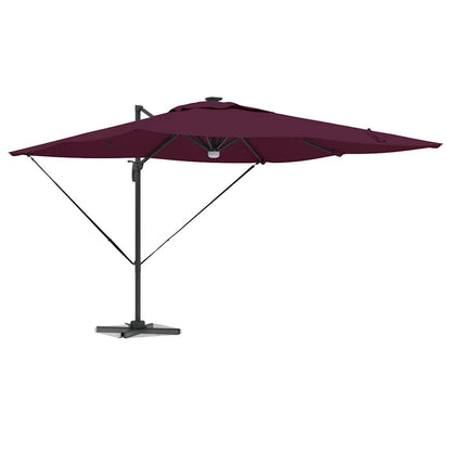 Roma Parasol Beige 286 x 284 x 270 cm Aluminium und Polyester