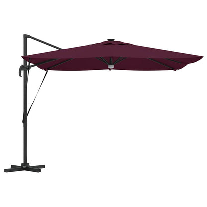 Roma Parasol Beige 286 x 284 x 270 cm Aluminium und Polyester