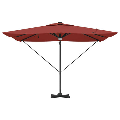 Roma Parasol Beige 286 x 284 x 270 cm Aluminium und Polyester