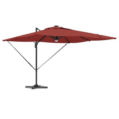 Roma Parasol Beige 286 x 284 x 270 cm Aluminium und Polyester