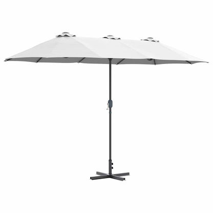 Garten-Sonnenschirm Sand 370 x 197 x 239 cm