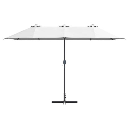 Garten-Sonnenschirm Sand 370 x 197 x 239 cm