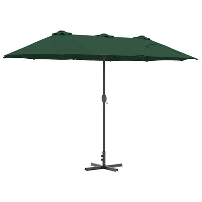 Garten-Sonnenschirm Sand 370 x 197 x 239 cm