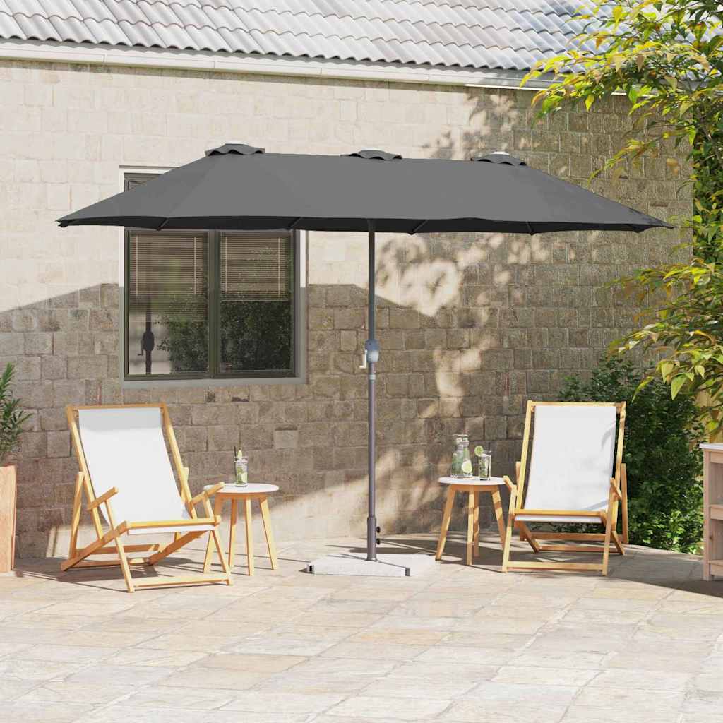Garten-Sonnenschirm Sand 370 x 197 x 239 cm