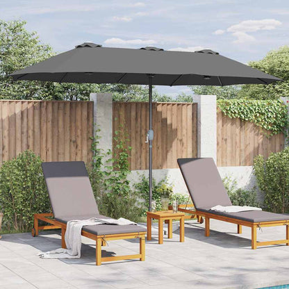 Garten-Sonnenschirm Sand 370 x 197 x 239 cm