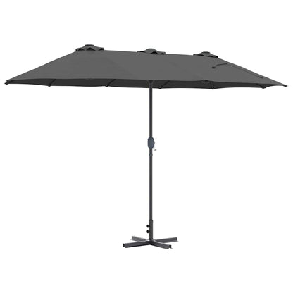 Garten-Sonnenschirm Sand 370 x 197 x 239 cm