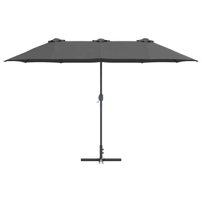 Garten-Sonnenschirm Sand 370 x 197 x 239 cm