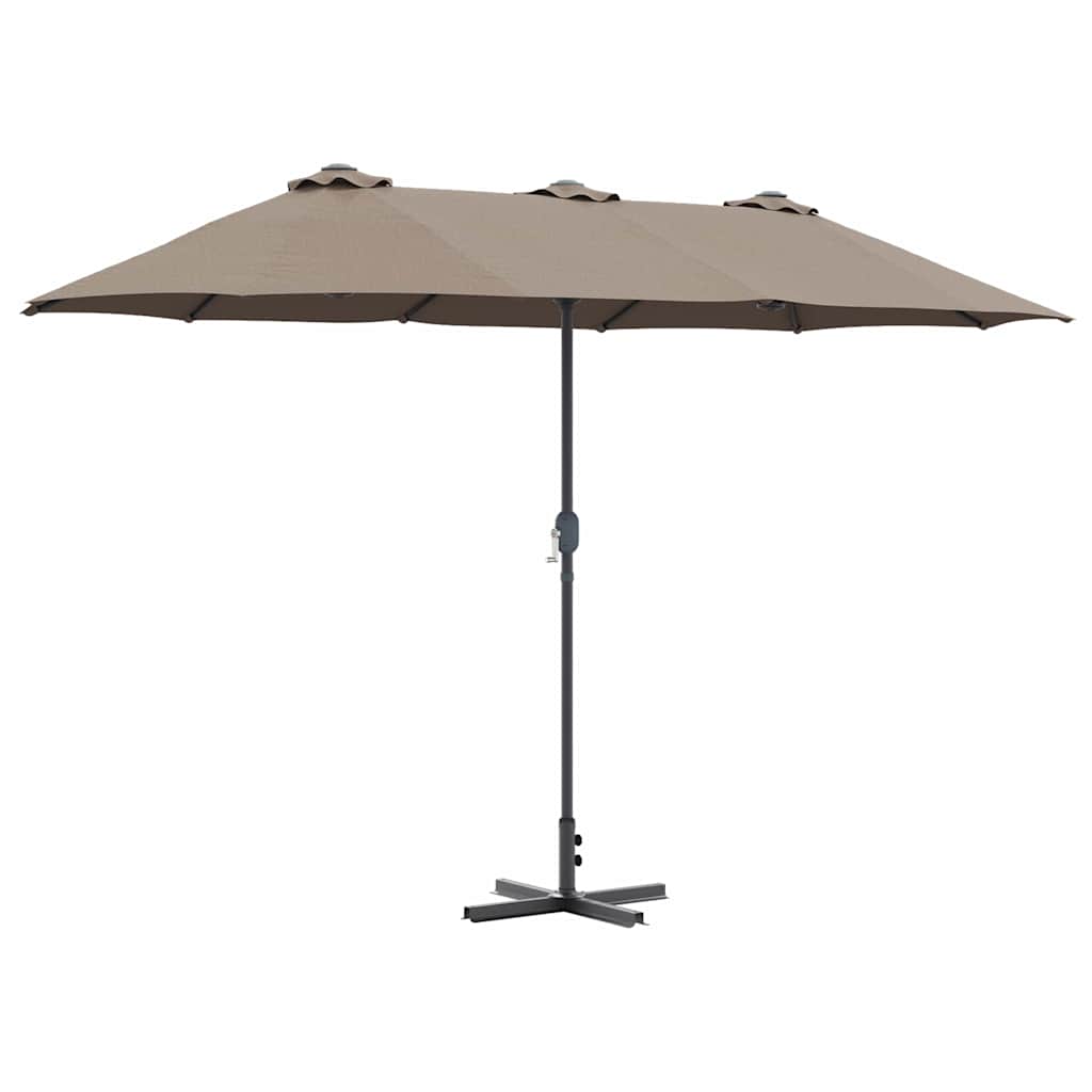 Garten-Sonnenschirm Sand 370 x 197 x 239 cm