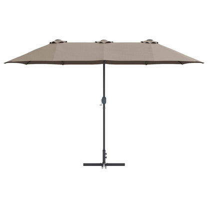 Garten-Sonnenschirm Sand 370 x 197 x 239 cm