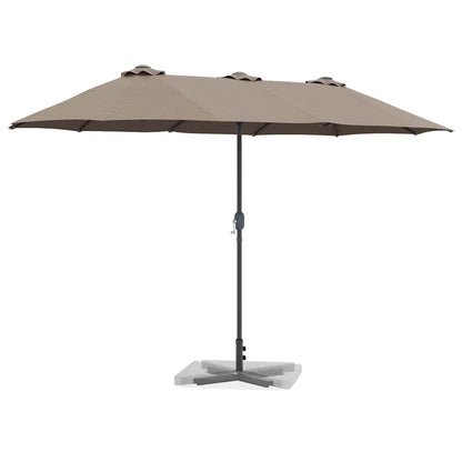 Garten-Sonnenschirm Sand 370 x 197 x 239 cm