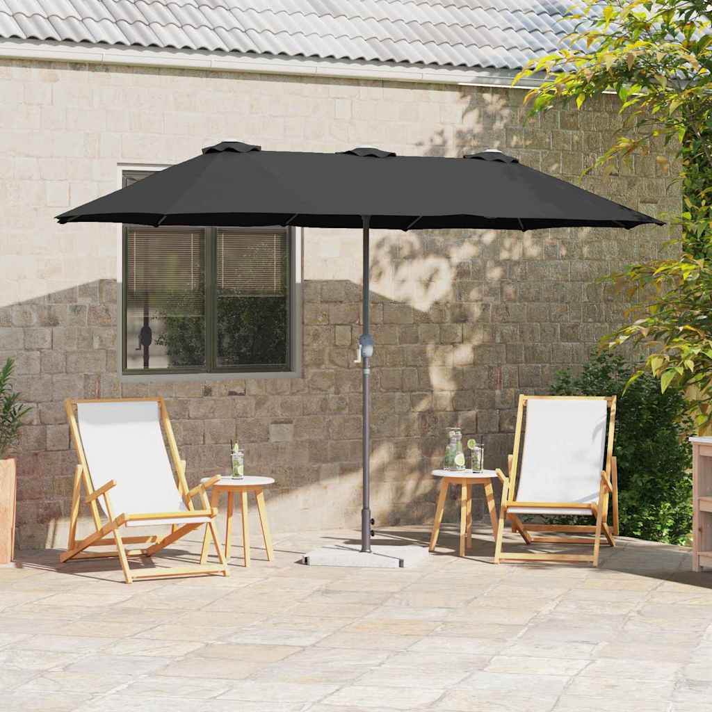 Garten-Sonnenschirm Sand 370 x 197 x 239 cm