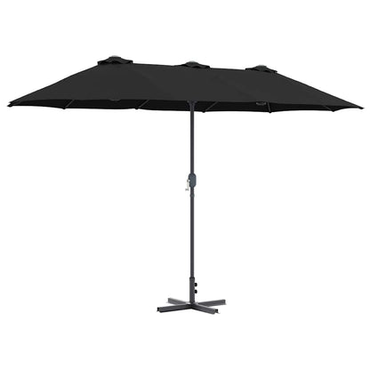 Garten-Sonnenschirm Sand 370 x 197 x 239 cm