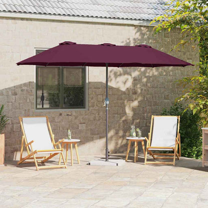 Garten-Sonnenschirm Sand 370 x 197 x 239 cm